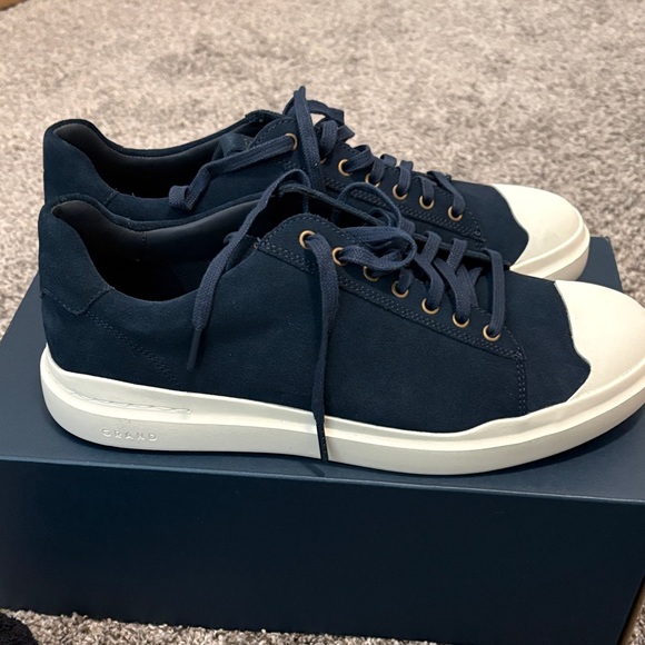 Cole Haan Dark Blue Sneakers with White Accents - Picture 3 of 8